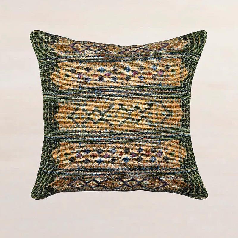 Indoor/ Outdoor Marina Tribal Stripe Pillow, 18